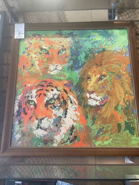 Leroy Neiman print on canvas "Family" $325