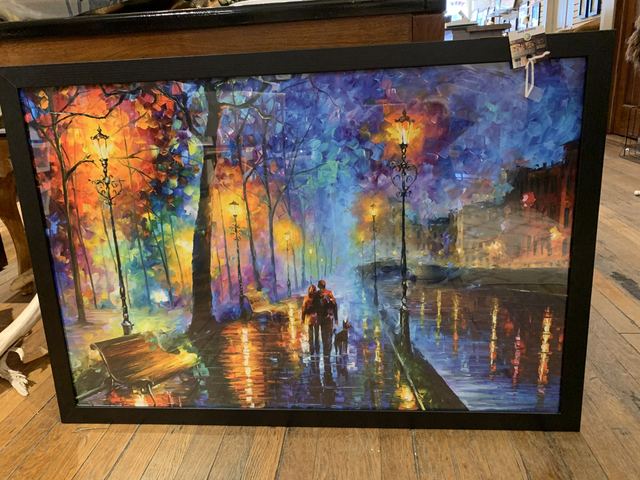 Walking In the Rain by Leonid Asimov art print framed $115